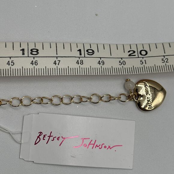 NWT Betsey Johnson Set School Supplies Statement Charm Necklace & Sharpener Ring - Picture 16 of 16